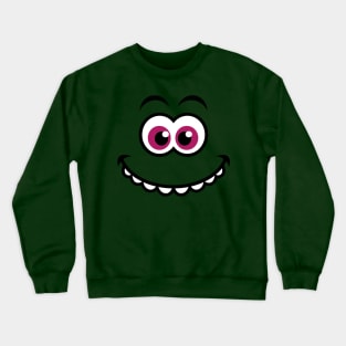 Dinosaur Smiley Face Crewneck Sweatshirt